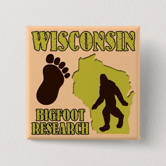 Wisconsin Bigfoot forskning Knapp (Framsida)