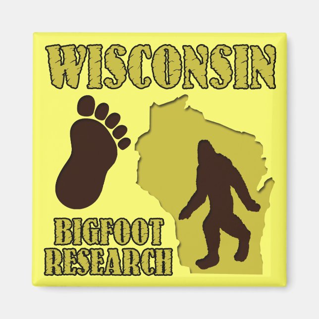 Wisconsin Bigfoot Research Magnet (Framsidan)
