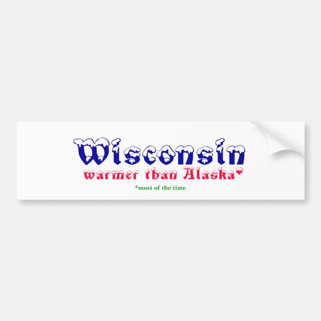 Wisconsin Bildekal (Framsidan)