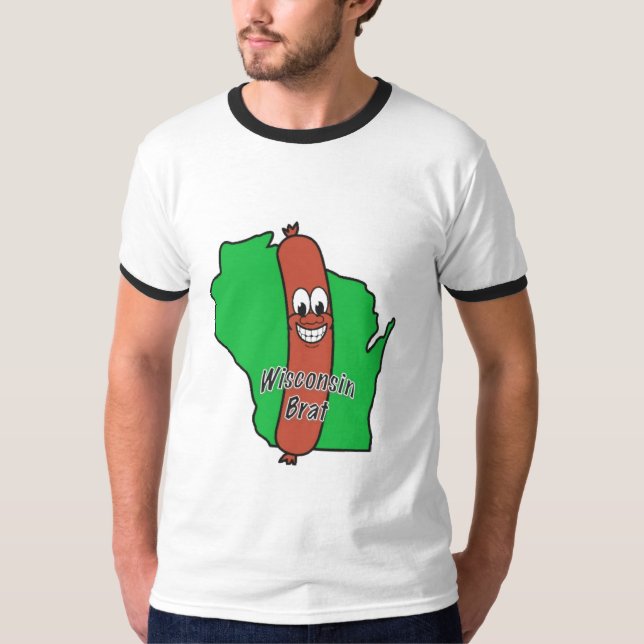 Wisconsin Bratman Tee Shirt (Framsida)