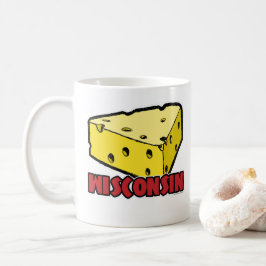 Wisconsin Cheese Wedge White 11 oz Klassisk mugg