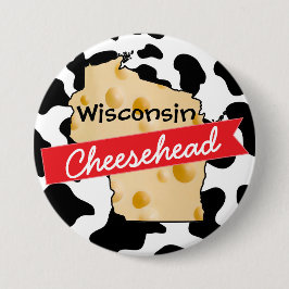 Wisconsin Cheesehead Button Knapp