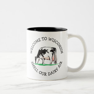 Wisconsin Cow Dairy Farmer Humor Coffee Mugg