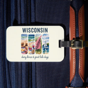 Wisconsin - Dairy Breeze & Underbar Sjö Days Bagagebricka