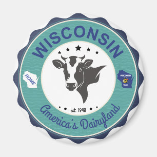 Wisconsin Dairyland emblemmagnet Magnet