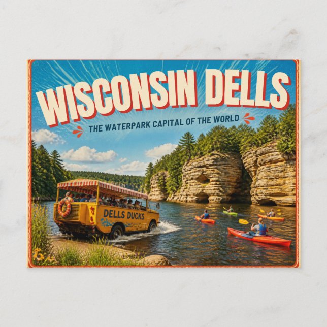 Wisconsin Dells Ankor Wisconsin Vykort (Framsida)