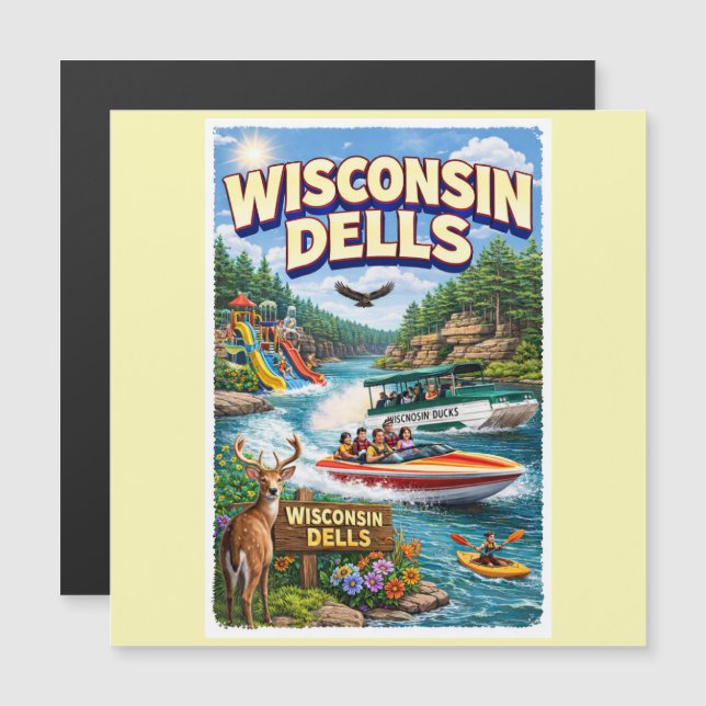 Wisconsin Dells Äventyr – Vattenparker och Ankor (Fram/baksida)