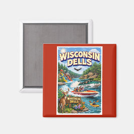 Wisconsin Dells Äventyr – Vattenparker och Ankor Magnet