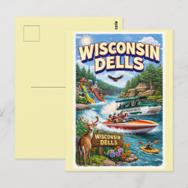 Wisconsin Dells Äventyr – Vattenparker och Ankor Vykort