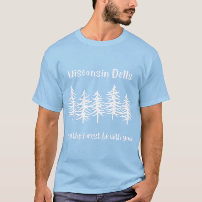Wisconsin Dells skog T Shirt (Framsida)