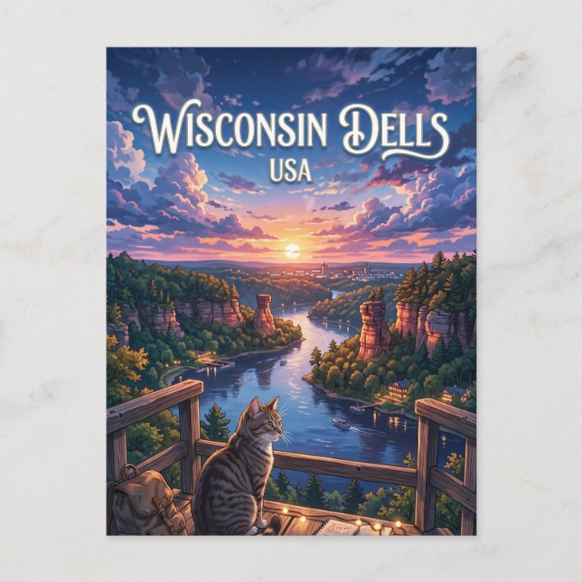 Wisconsin Dells USA Vykort (Framsida)