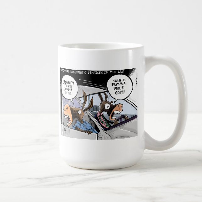 Wisconsin demokrater på lamen kaffemugg (Höger)