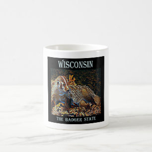 Wisconsin den statliga bäverskinnet kaffemugg
