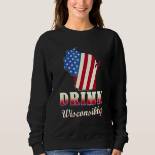 Wisconsin Dricker Alkoholhaltiga Wisconsinites Öl T Shirt