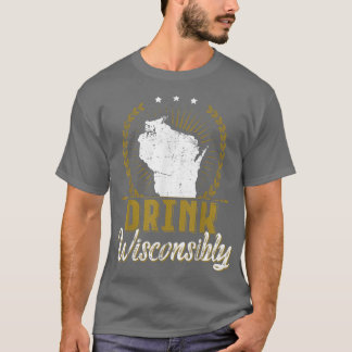 Wisconsin Drinking Alcohol Wisconsinites Beer Lo T Shirt