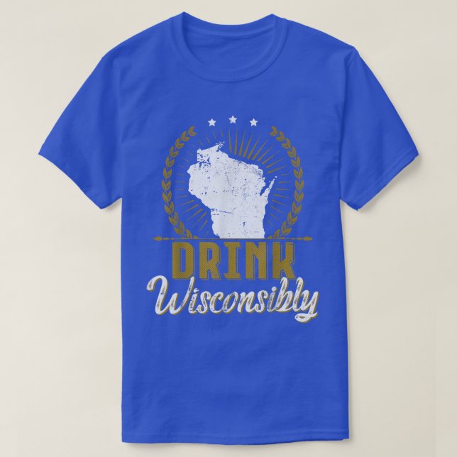 Wisconsin Drinking Alcohol Wisconsinites Beer Lo T Shirt (Design framsida)