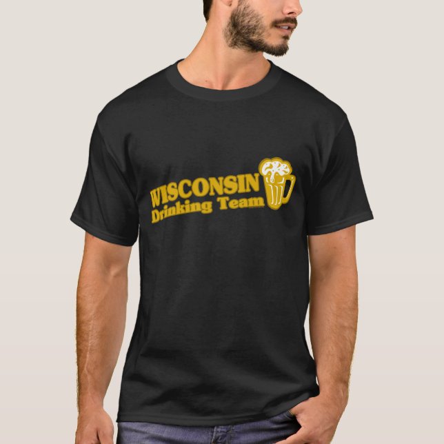 Wisconsin Drinking Team t shirts (Framsida)