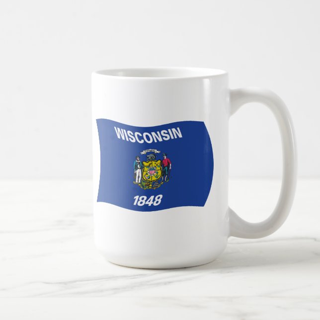 Wisconsin Flagga Mugg (Höger)