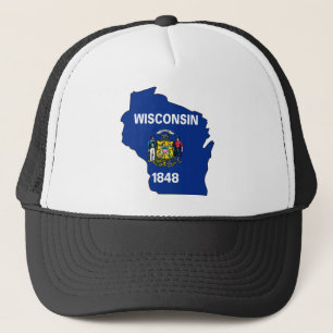 Wisconsin flaggakarta keps