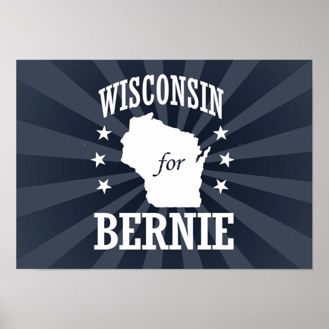 WISCONSIN FOR BERNIE SANDERS POSTER (Framsidan)