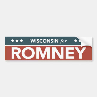 Wisconsin för den Mitt Romney Ryan bildekalet Bildekal