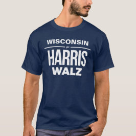 Wisconsin for Harris Walz T Shirt