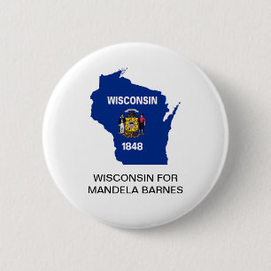 WISCONSIN for MANDELA BARNES SENATE Button Knapp