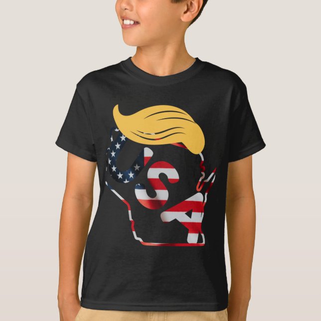 Wisconsin for Trump T Shirt (Framsida)