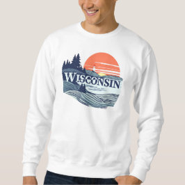Wisconsin Förenta staterna Lång Ärmad Tröja
