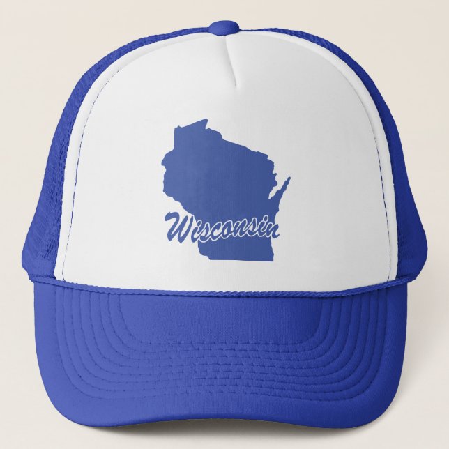 Wisconsin-formad Truckerhatt Keps (Framsida)