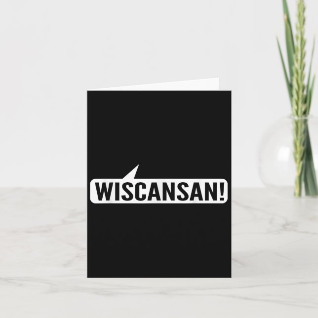 Wisconsin Funny - Wiscansan Kort (Framsida)