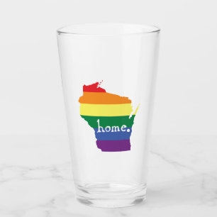 Wisconsin Gay pride Karta i hemmet Glaskopp
