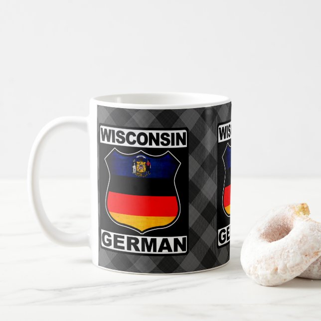 Wisconsin German American Mugg (Med munk)