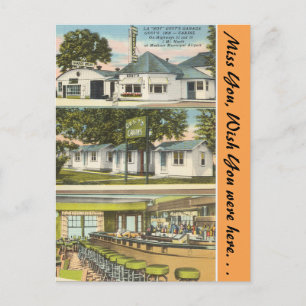 Wisconsin, Gests Garage, Inn & Cabins, Madison Vykort