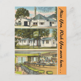 Wisconsin, Gests Garage, Inn & Cabins, Madison Vykort