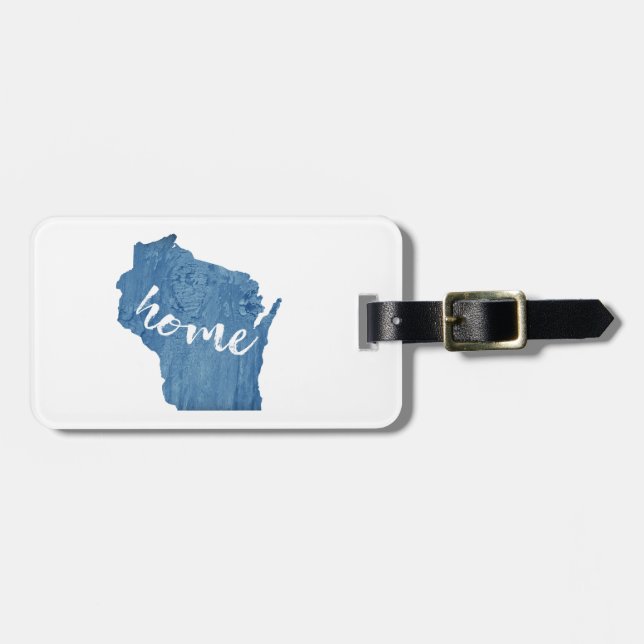 Wisconsin Hem Trästruktur Bagagebricka (Horisontell Framsida)