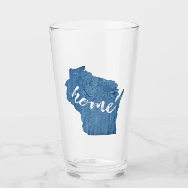 Wisconsin Hem Trästruktur Glaskopp (Framsida)
