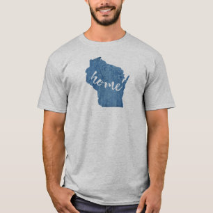 Wisconsin Hem Trästruktur T Shirt