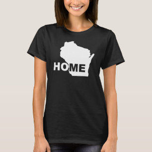 Wisconsin Hemmet Borta Från Stat T-Shirt Tees