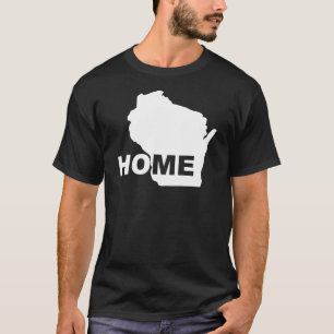 Wisconsin Hemmet Borta Från Stat T-Shirt Tees