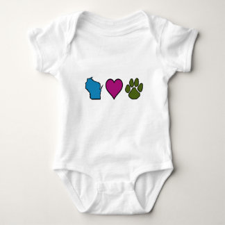 Wisconsin hjärtadjur t shirt
