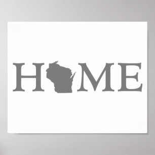 Wisconsin Home State Ord Art Poster