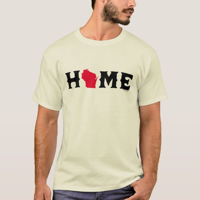 Wisconsin Home T Shirt (Framsida)