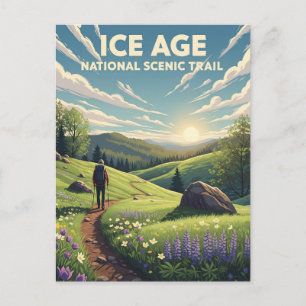 Wisconsin Ice Age National Scenia Trail Travel Vykort