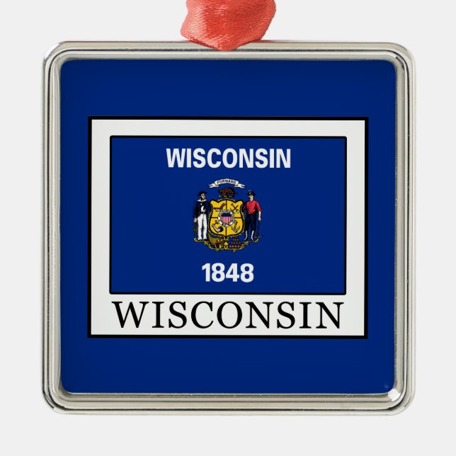 Wisconsin Julgransprydnad Metall (Framsidan)