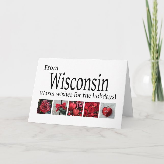 Wisconsin-julkort, ange specifikt helgkort (Framsida)