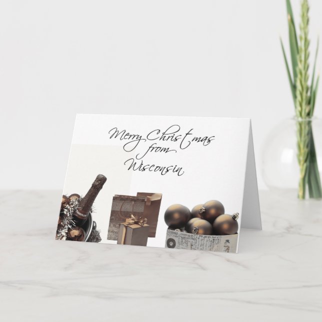 Wisconsin-julkort, ange specifikt helgkort (Framsida)