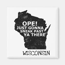 Wisconsin Karta Ope Sneak tidigare Ya där citattst Magnet