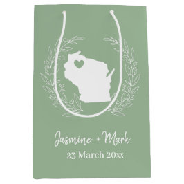 Wisconsin karta personifierar bröllopsfavörer