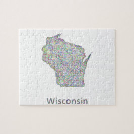 Wisconsin karta pussel